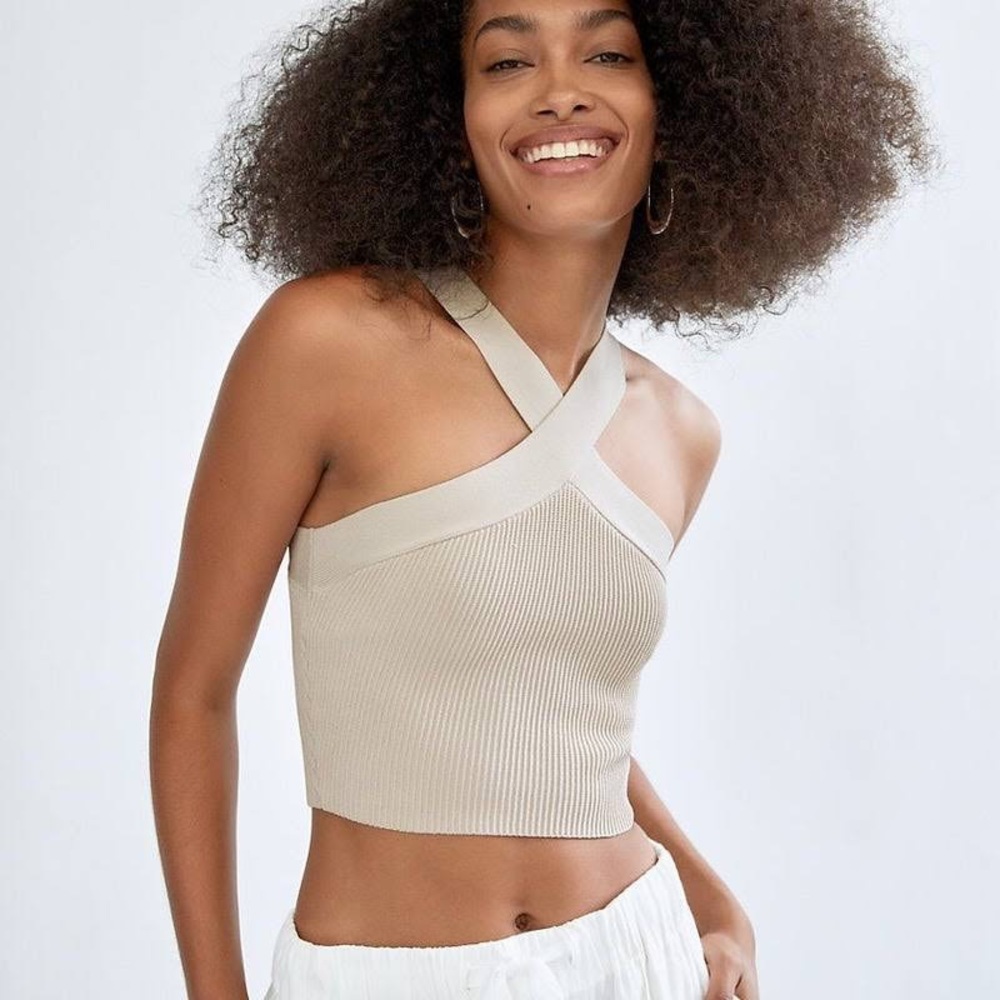 Aritzia Sculpt Knit Criss Cross Tank
